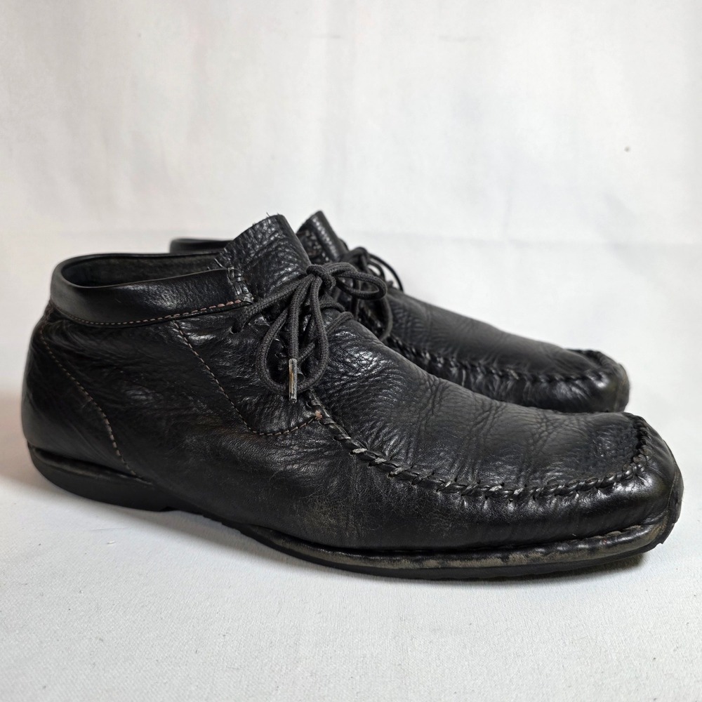 FOOTPRINTS BY BIRKENSTOCK Mens 10.5 Black Leather Square Toe Chukka Boots EU 43